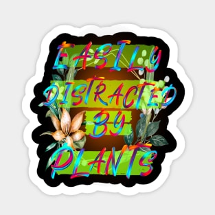 Easily Distracted by Plants Sticker